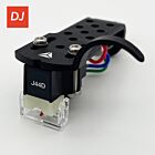 Jico Omnia J44D/DJ Aurora Improved 78006 MM DJ-cartridge on Black Headshell