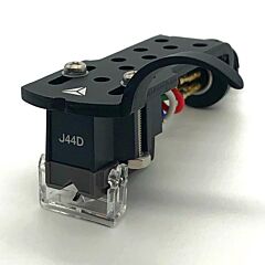 Jico Omnia J44D Improved 78004 Hifi MM-cartridge on Black Headshell