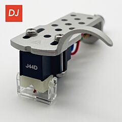 Jico Omnia J44D/DJ Aurora Improved 78009 MM DJ-cartridge on Silver Headshell