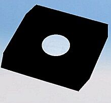 LP-binnenhoes 12" papier zwart + sleeve in 100pak